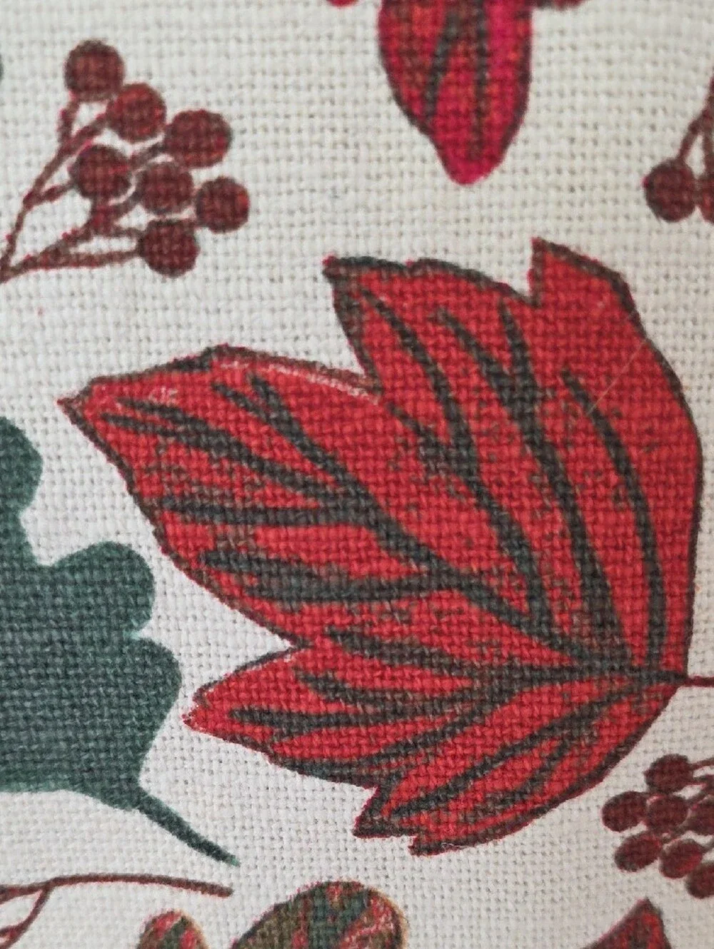 Dash of That NWT Cream Embroidered Pumpkin Fall Leaves Cotton Kitchen Towel Set